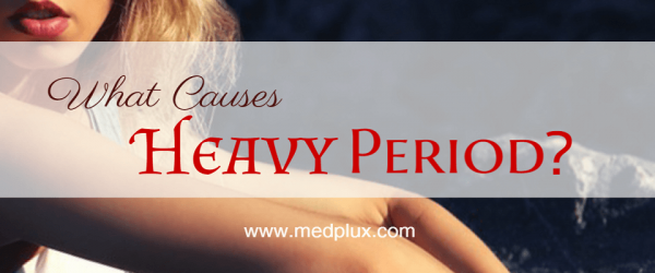 Heavy period flow in women