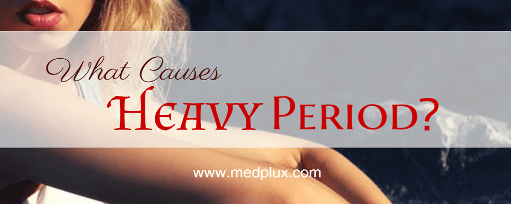 Heavy period flow in women