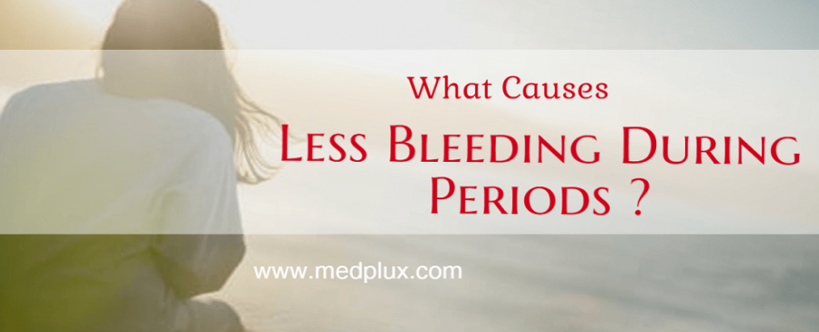 Less bleeding during periods Scanty
