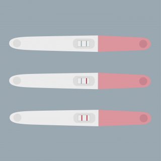 what does positive ovulation strip look like